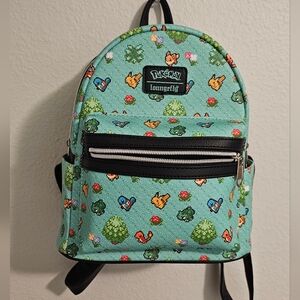 Loungefly Pokémon Pixel Starters Mini Backpack - Green